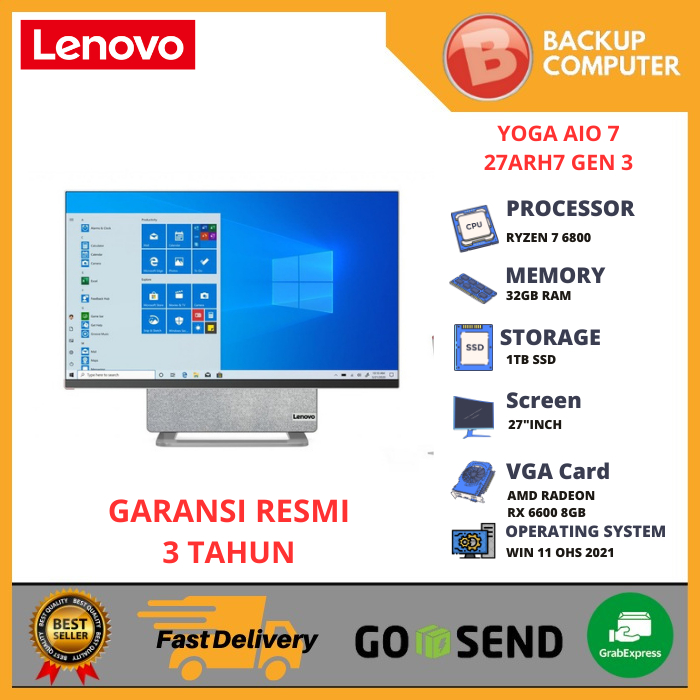 LENOVO YOGA AIO 7 27ARH7 Gen 3 F0GS001EID RYZEN 7 6800H