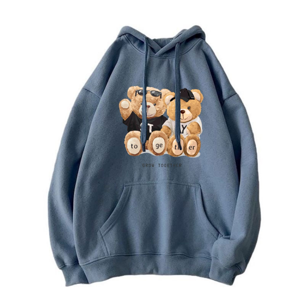 Sweater BEAR Stay Together Grow Together HOODIE Oversize L - XL - XXL