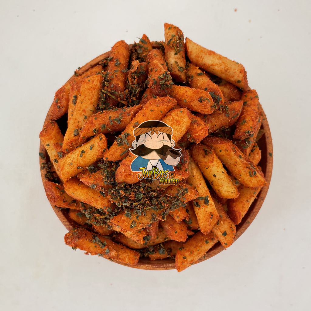 Kulit Lumpia Goreng Pedas Jeruk Juragan Basreng 100gr Makanan Ringan