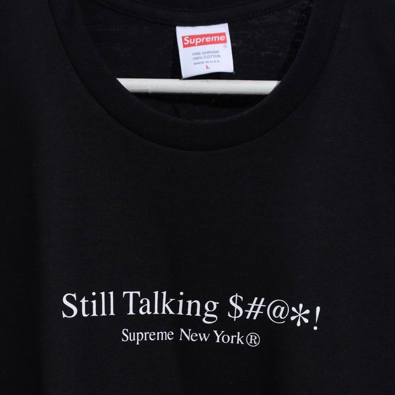 Sup. Still Talking Black Tee