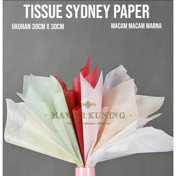 

[ 40 Lembar ] Tissue Sydney Paper 30 CM x 30 CM / Kertas Tissue Sydney