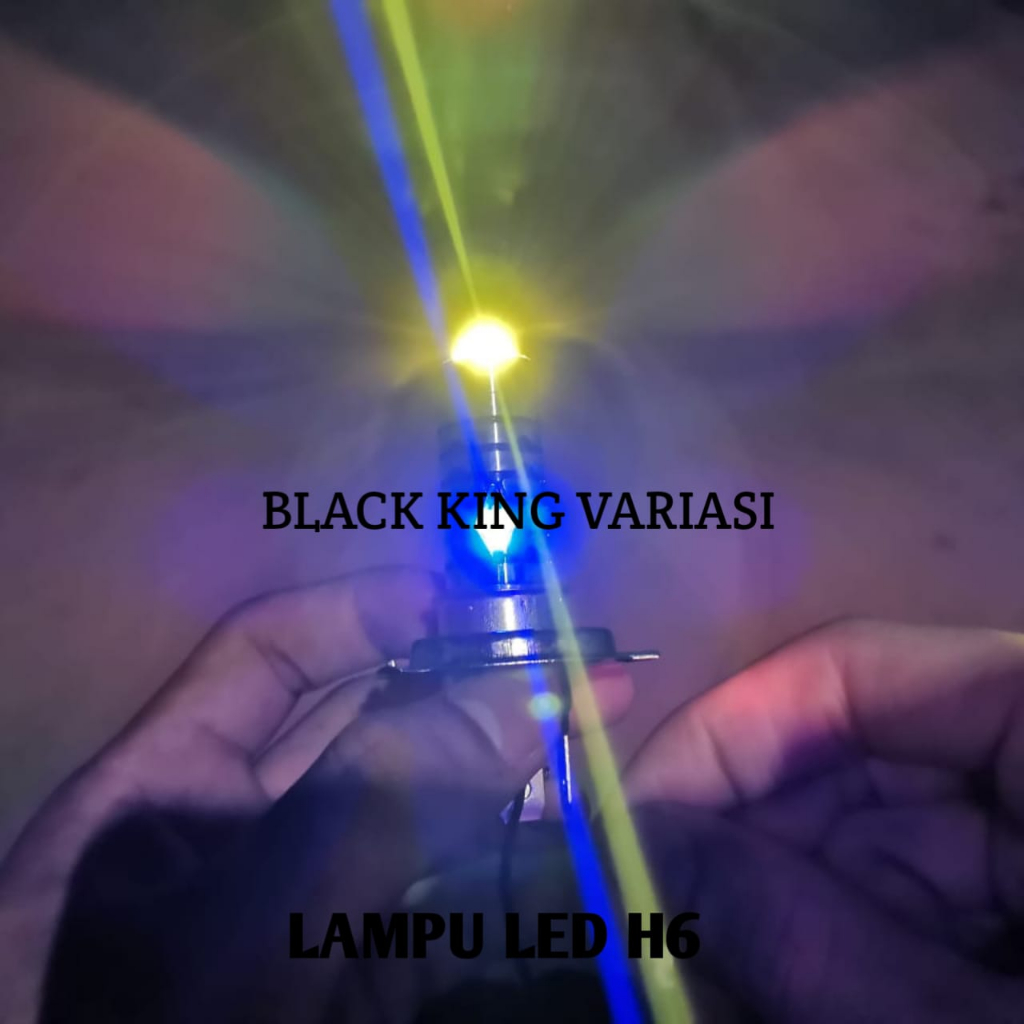 Lampu Utama Led H4 2 Warna Putih Kuning Plus Senja Biru Lampu Depan Motor Mobil Lampu Utama Motor LED H4