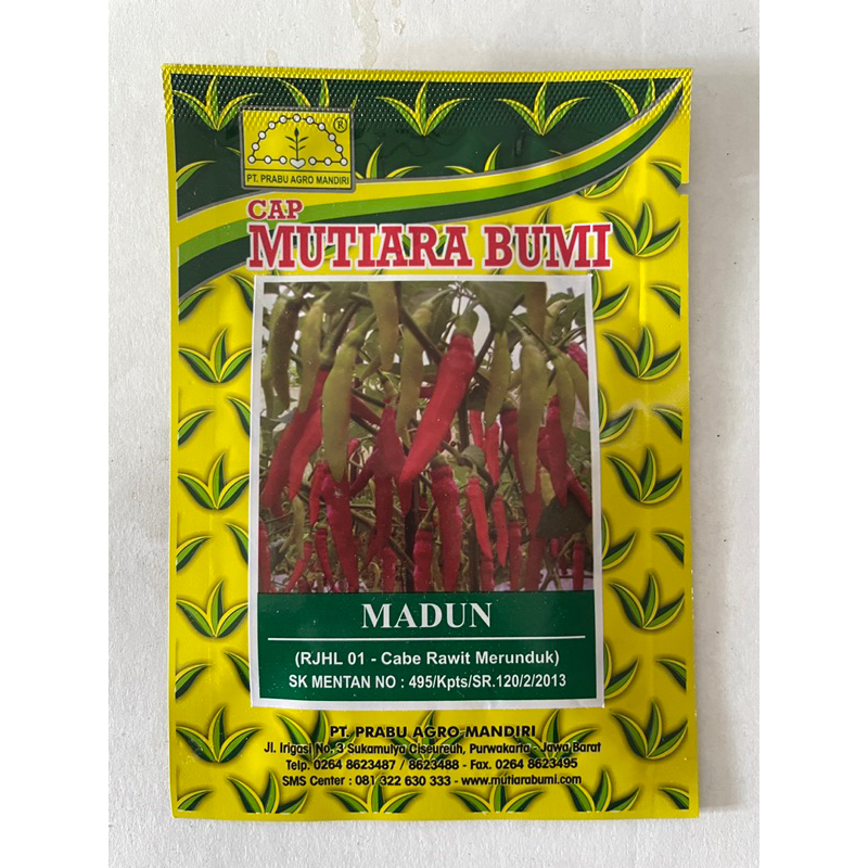 Benih Cabe MADUN - Bibit Cabe Rawit MADUN Original isi 10 gram