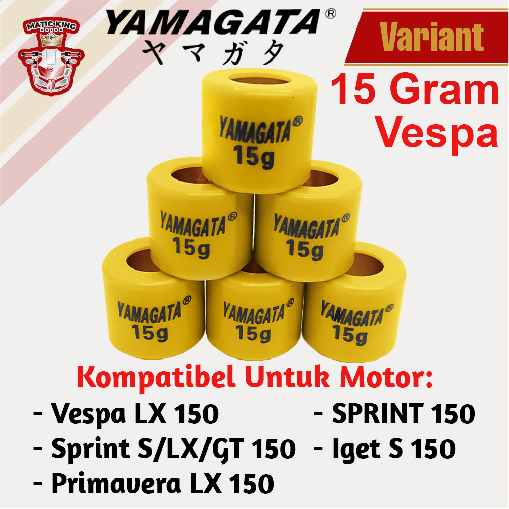 Roller Vespa Sprint LX Primavera igets 150 S150 3V 2V 1917 8 sd 15 gram Yamagata