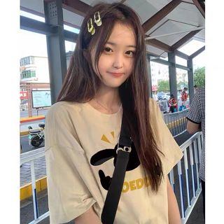 Kaos Baju Raglan Wanita Korean Style Little Black Sheep Baju Oversize Wanita Baju Atasan Wanita