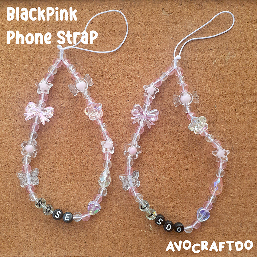 [ AVOCRAFTDO ] Phone Strap Beads Manik Kpop BLACKPINK Members