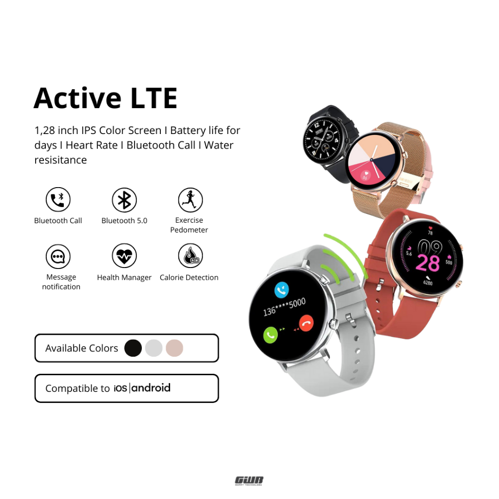 BERGARANSI✅ACTIVE LTE BISA TELEPONN  DARI JAM ( FOR IOS &amp; ANDROID) SMARTWATCHq