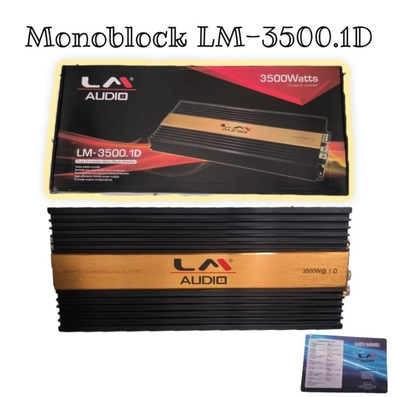monoblock LM AUDIO 3500.1D