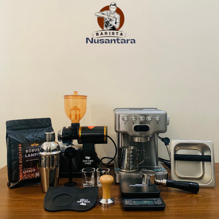 Paket Usaha Kedai Kopi Mesin Espresso Guerero 18 Bar Plus Grinder N600