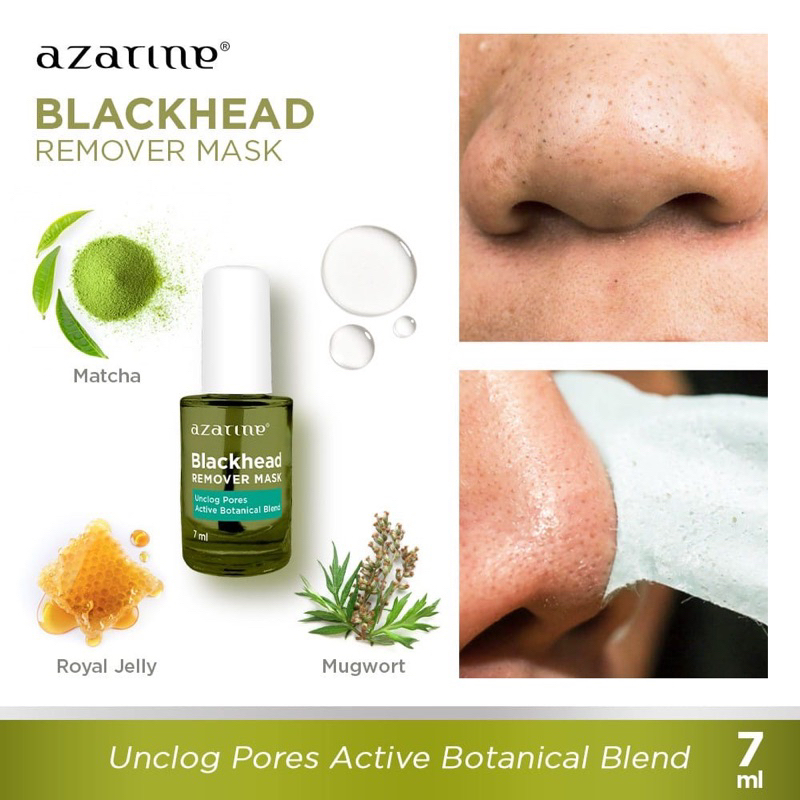 Azarine Blackhead Remover Mask Pembersih Komedo Masker Original BPOM COD