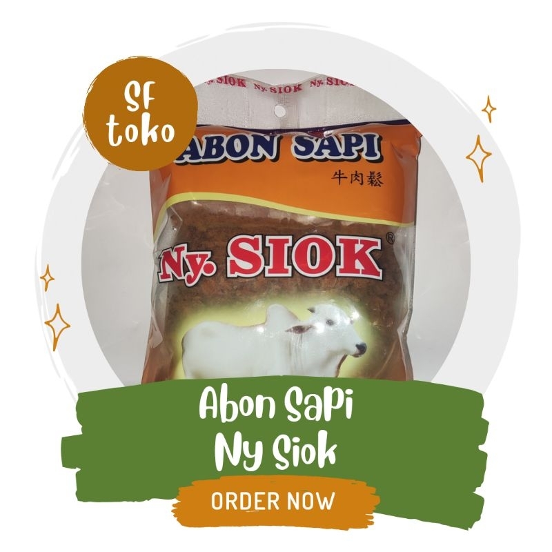 

ABON SAPI Ny. SIOK 250 GRAM ORIGINAL FRESH PABRIK NY. SIOK