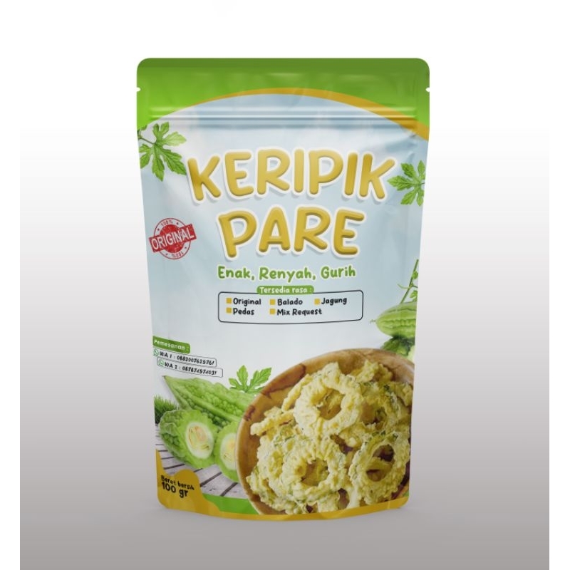 

Keripik Pare 100gr Kemasan Premium