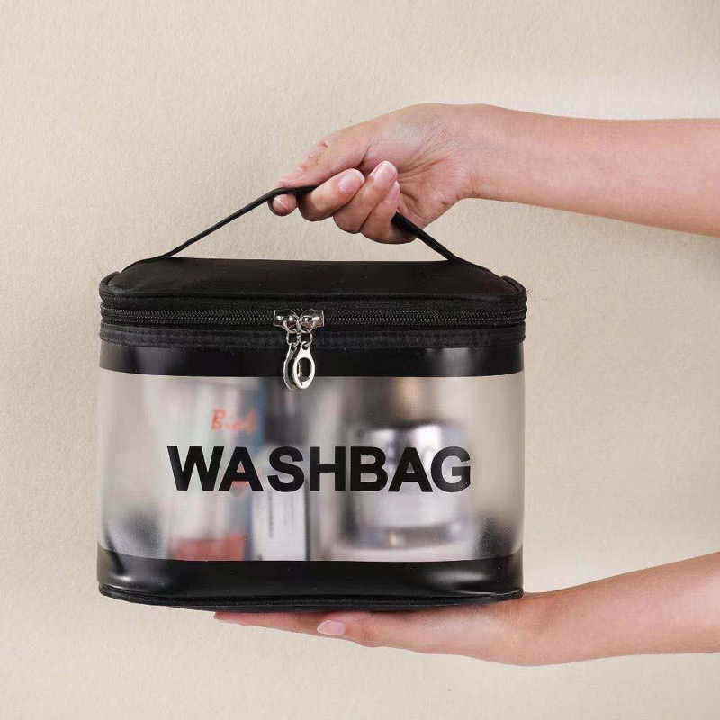 (Produk Baru) Tas Kosmetik Washbag Travel Make Up Pouch Tempat Brush Makeup Travelling Waterproof Tebal Wanita