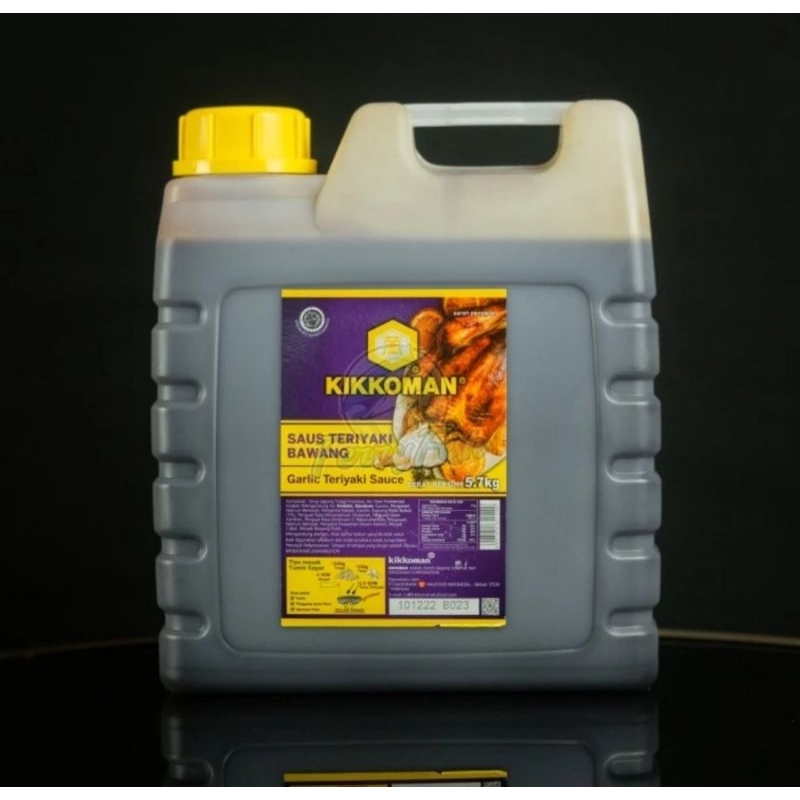 

Kikkoman Garlic Teriyaki Sauce - Saus Teriyaki Halal 5,7kg