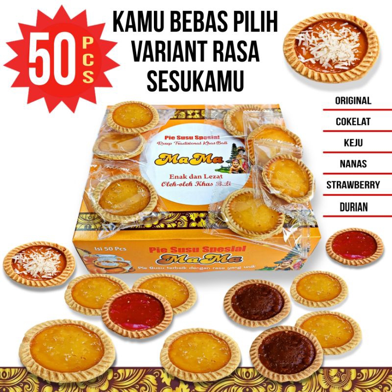 Pie Susu Spesial Varian Rasa-Rasa (50 PCS)