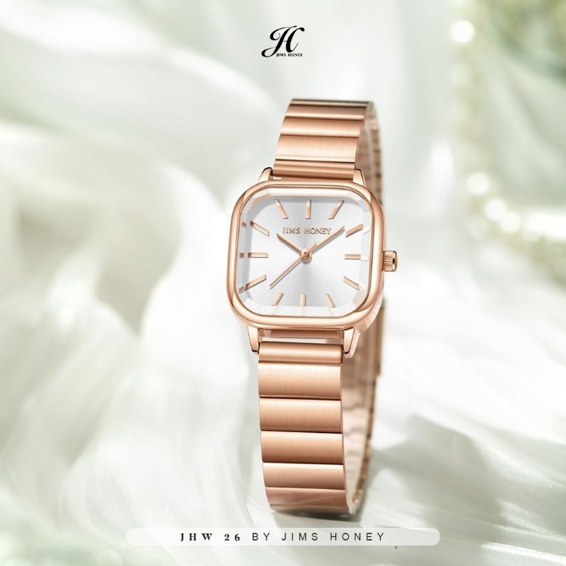 Free Box JHW 26 Jims Honey Jam Tangan Wanita Tali Waterproff Import