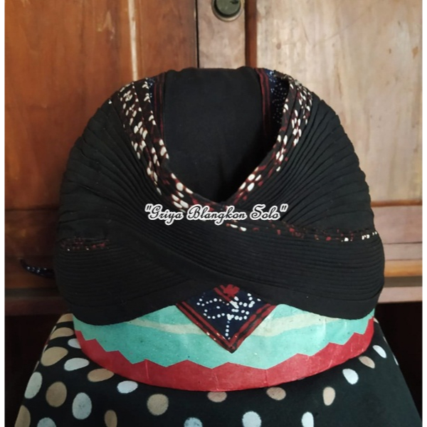 Blangkon Jogja Senopaten Alusan Motif Batik Garuda