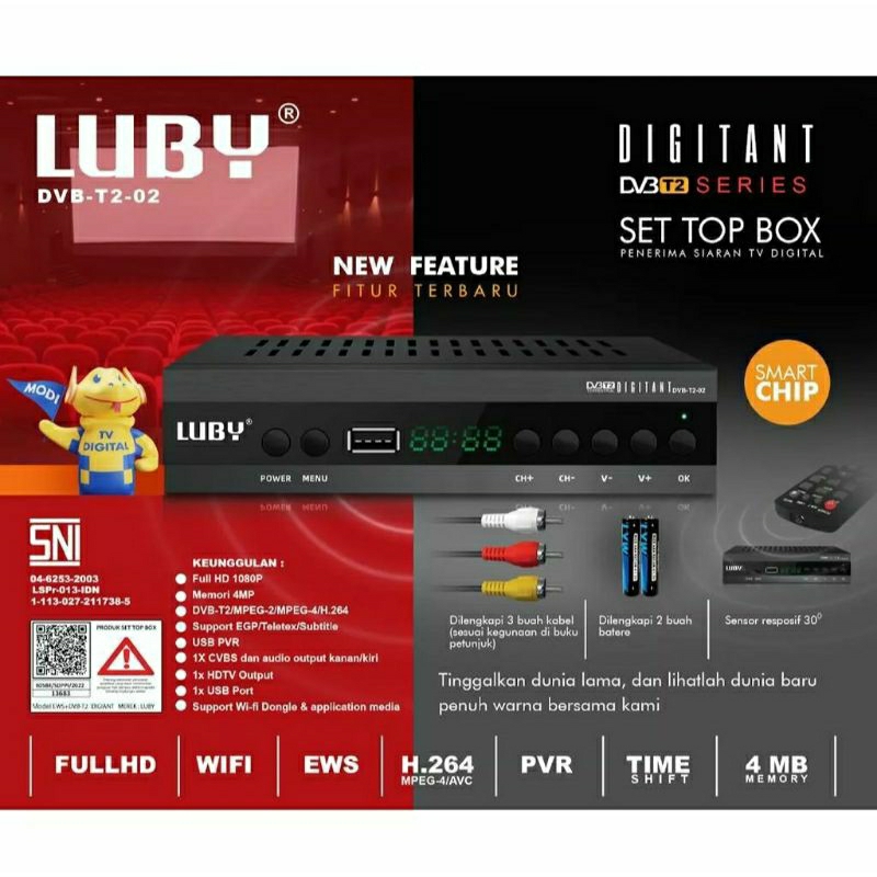 STB LUBY SET TOP BOX TV DIGITAL LUBY T2 02