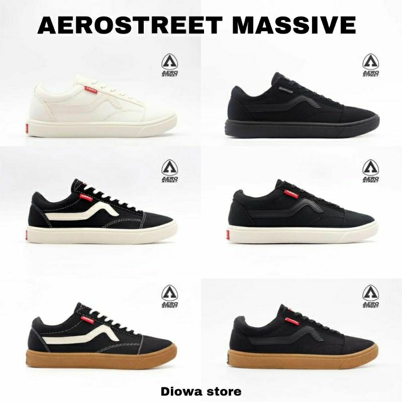 AEROSTREET MASSIVE, AEROSTREET MASSIVE HITAM PUTIH, AEROSTREET MASSIVE HITAM HITAM, AEROSTREET MASSI