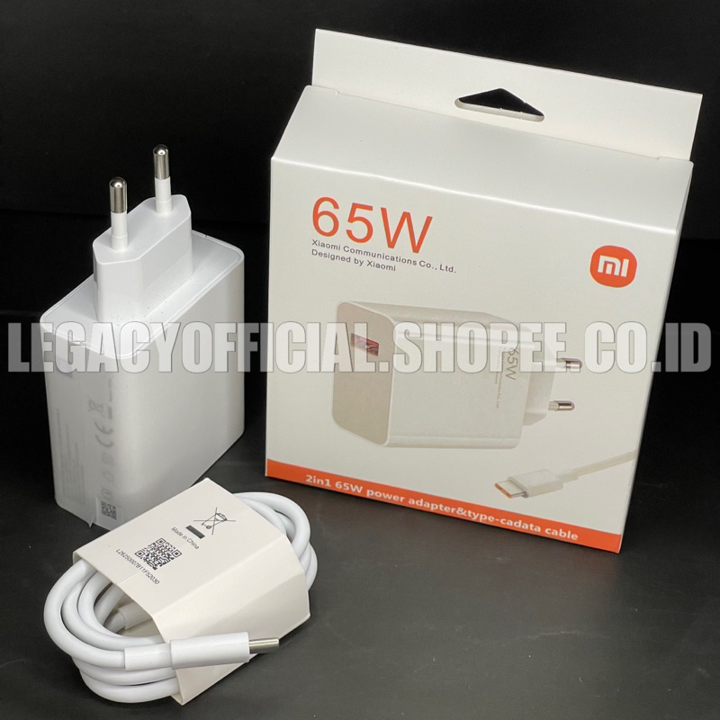 Charger Xiaomi 33W/ 55W/ 65W/ 67W/ 120W Original 100% Fast Charging Type C