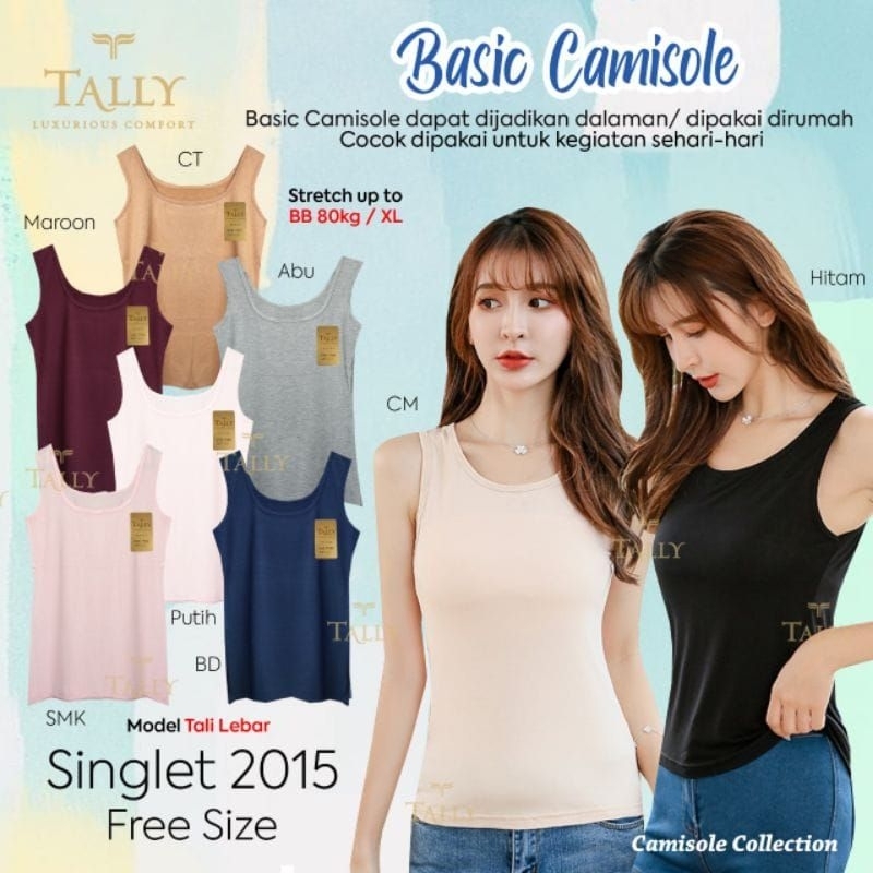 TALLY Camisol Tanktop Tali Lebar 2015 Bamboo Collection