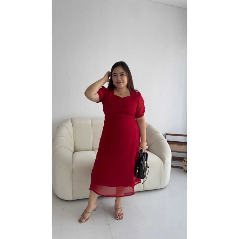 [ LittleBigCloth ] Aera Midi Dress // Dress Pesta Dress Bigsize Dress Formal