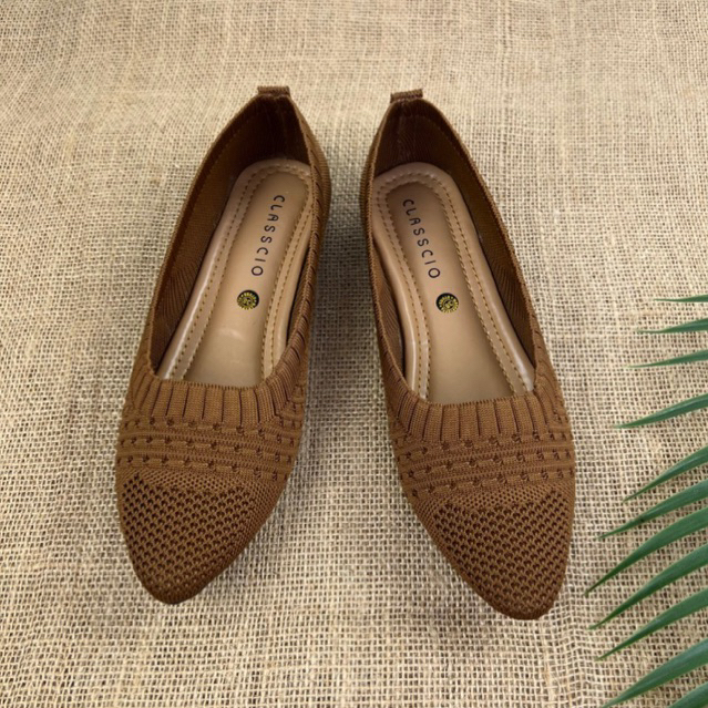 MARASYAFFA - SEPATU FLAT WANITA RAJUT CS09