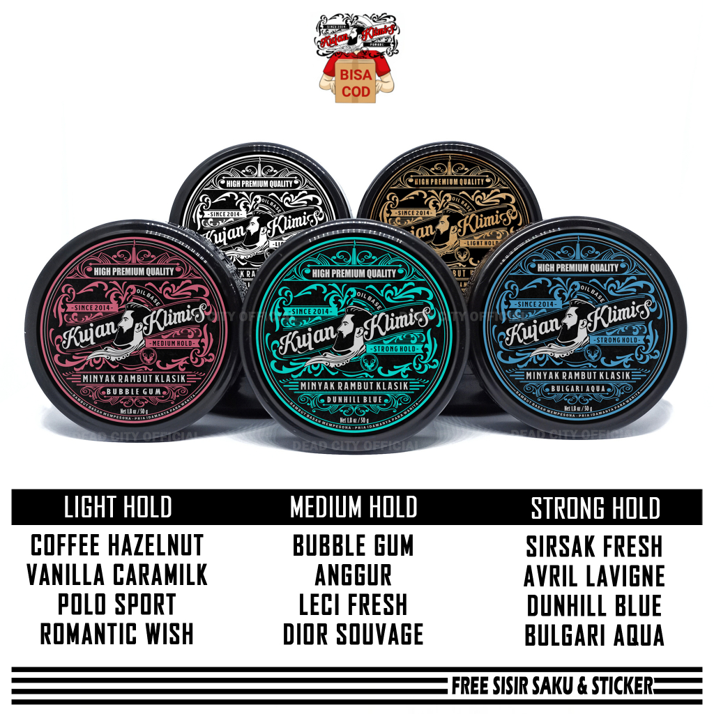 Pomade Oilbase Kujang Klimis 50gr