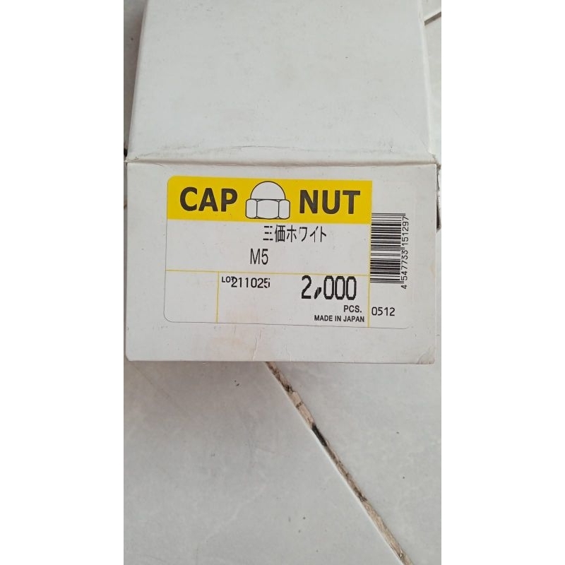 mur topi kunci 8 cap nut m5 x 0.8 MADE IN JAPAN OEM