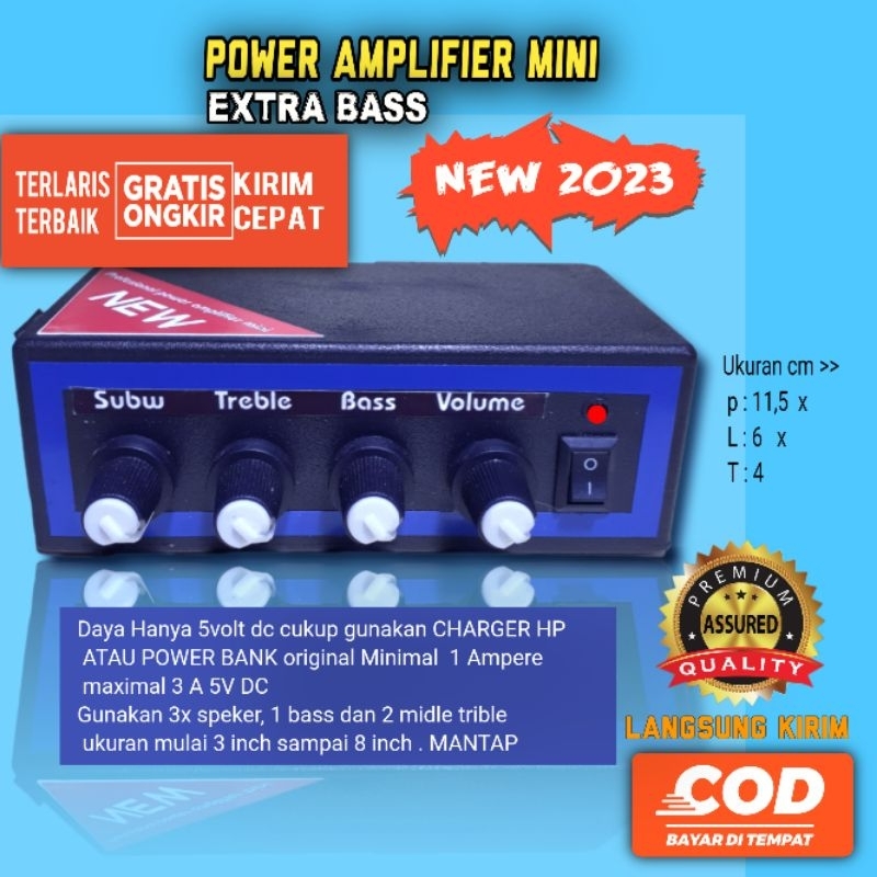 PROMO AMPLIFIER MINI EXTRA Super BASS NEW