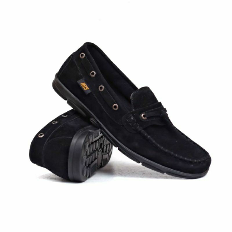 FORTUNE Sepatu Casual Pria Slip On Trendi Slop Kerja Semi Formal Loafers Santai Kuliah Kondangan