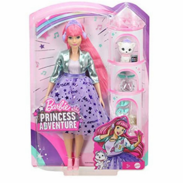 

Dijual Boneka Barbie Princess Adventure Daisy Brunette Doll Plus Pet Cat Murah