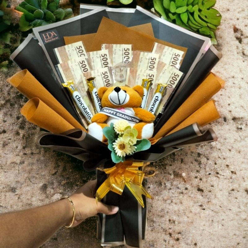 buket boneka dan money