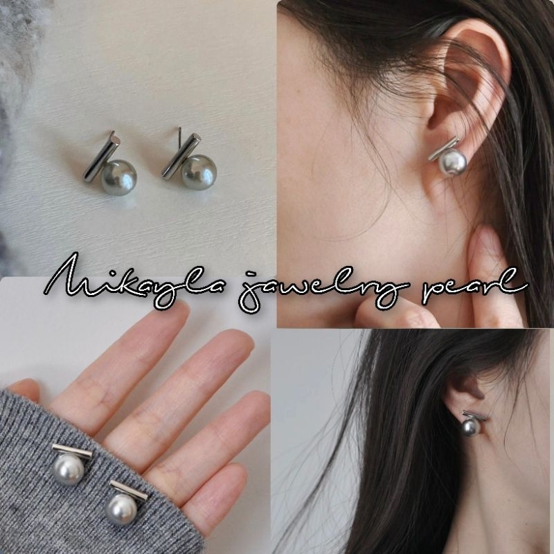 Anting perak mutiara laut|Anting perak mutiara tawar|Anting sillver mutiara asli lombok|Anting perak