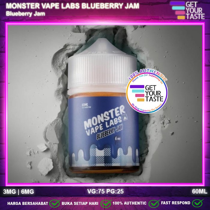 Liquid Monster Vape Labs Blueberry Jam USA 60ML by Jam Monster