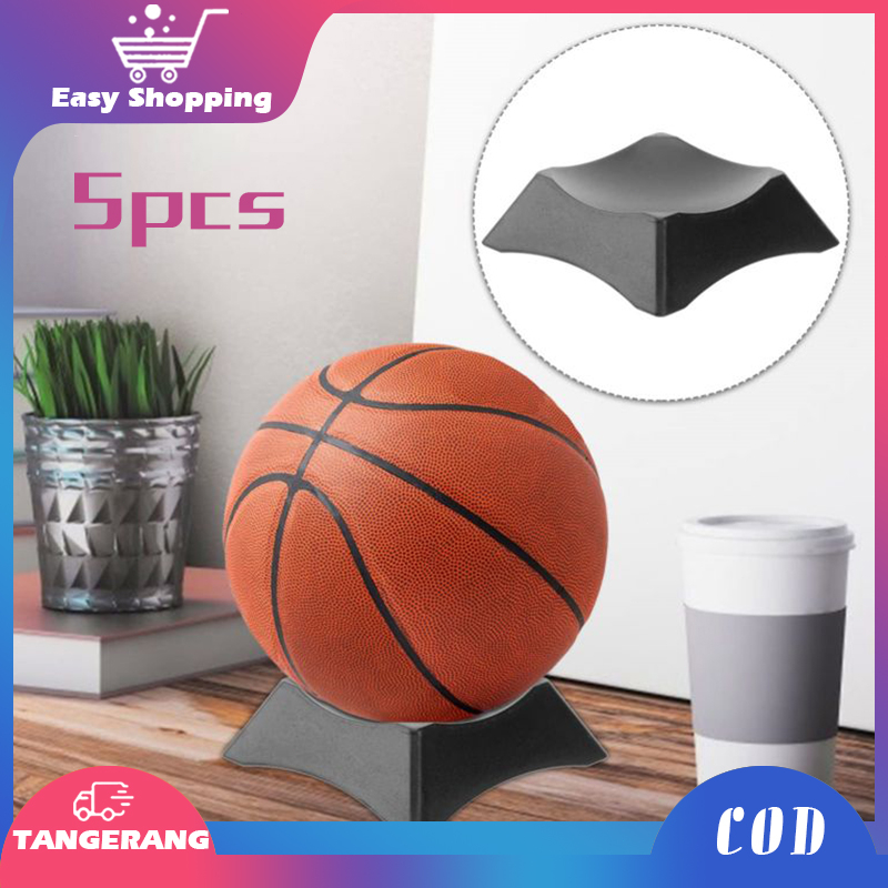 5pcs Stand Holder Bola Dudukan Display Bola Basket Multifungsi Rak Bola Basket Sepak