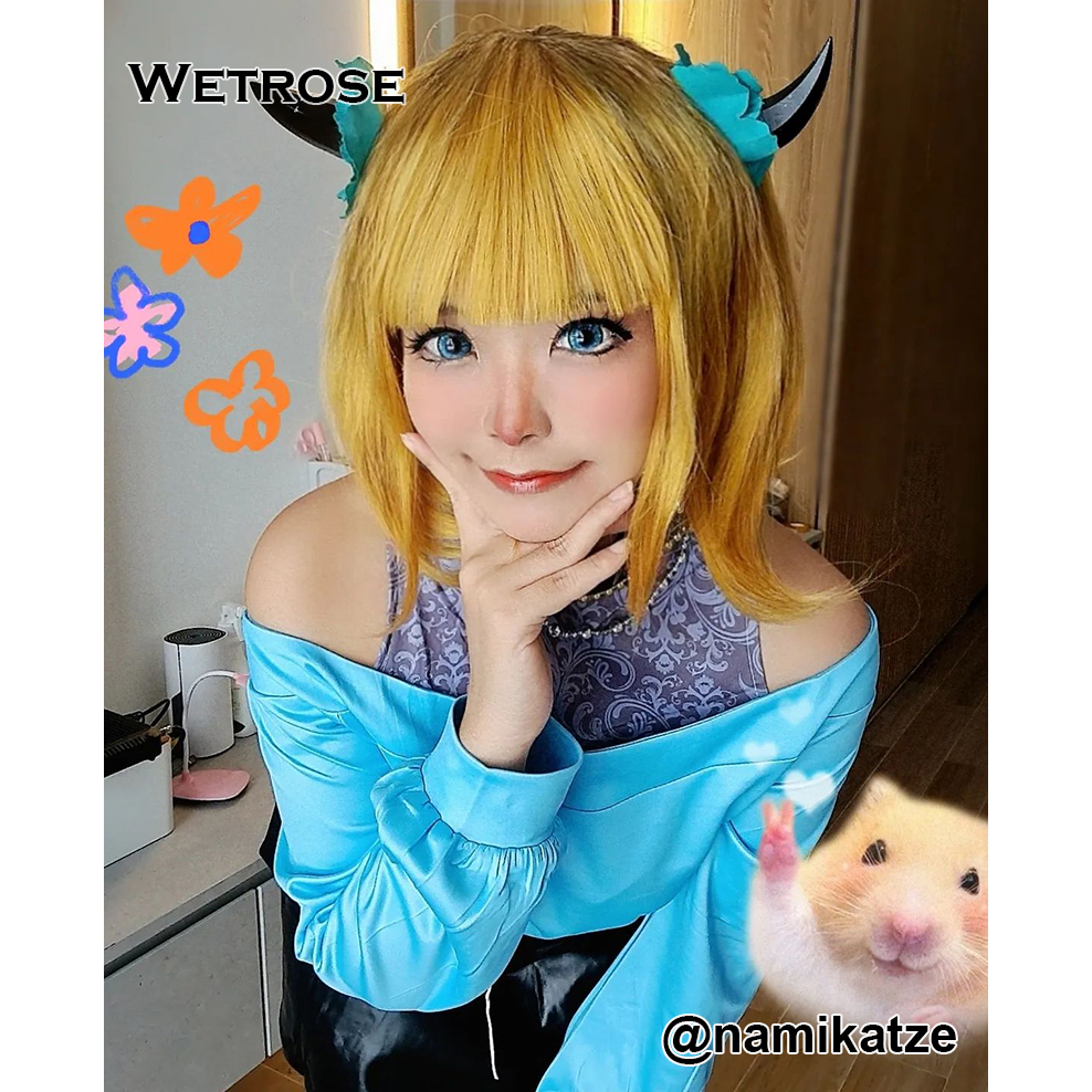 【Wetrose】 Oshi no Ko Her Fans Mem Cho Mem-Cho Tik-Toker B-Komachi Youtuber Idol Cosplay Costume Set