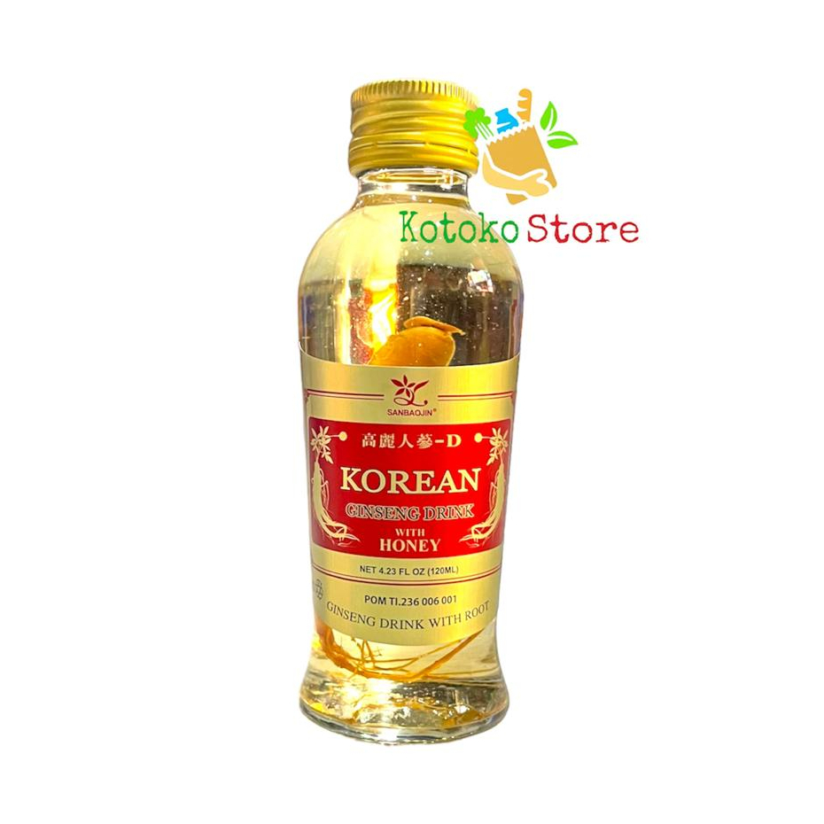 

Minuman Ginseng Korea SanBaoJin / Korean Ginseng Drink With Honey 120ml