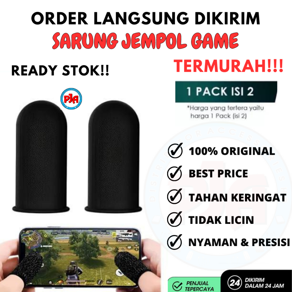 Sarung Tangan Jempol Sarung Jari Game Gaming Anti Keringat Murah Pandawa Jaya Acc