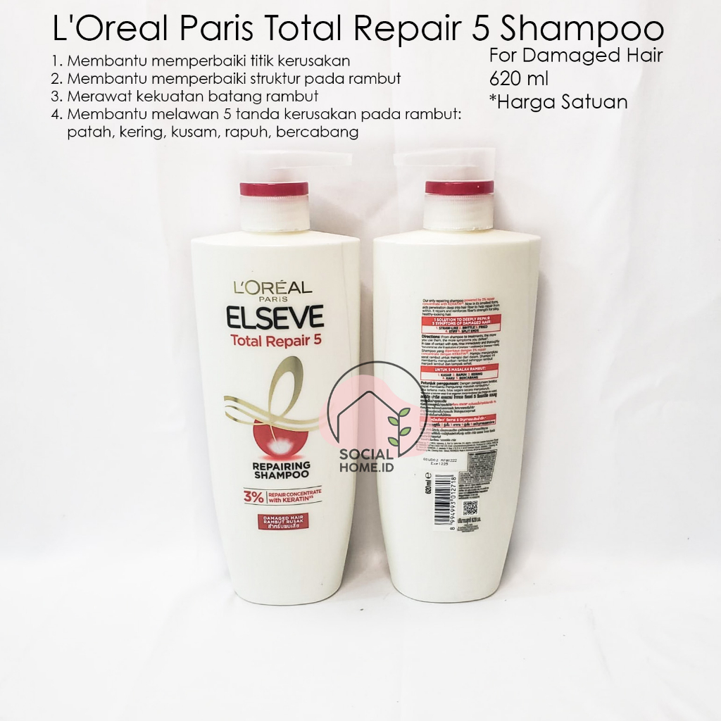Shampoo Sampo Shampo Loreal L'oreal Paris - Total Repair - 620ml