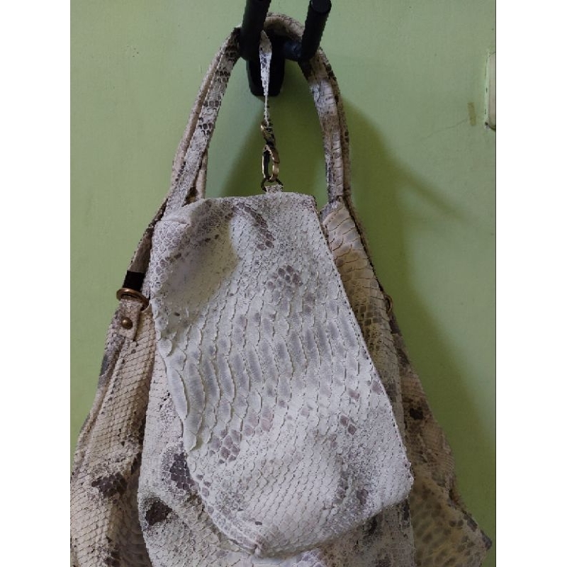 Tas kulit ular asli (preloved)