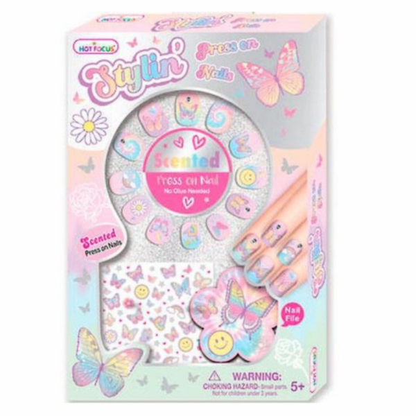 

Dijual Mainan Kuku Palsu Pop Nail Glitz Stylin' Press On Nails Butterfly Diskon
