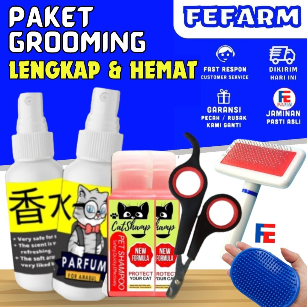 Grooming Kucing Paket Murah Lengkap FEFARM