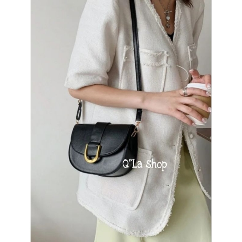 TAS WANITA SELEMPANG,GABINE SADDLE BAG,SLING BAG HANDBAG WANITA