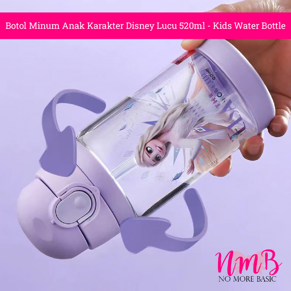 Botol Minum Anak Karakter Disney Lucu 520ml - Kids Water Bottle