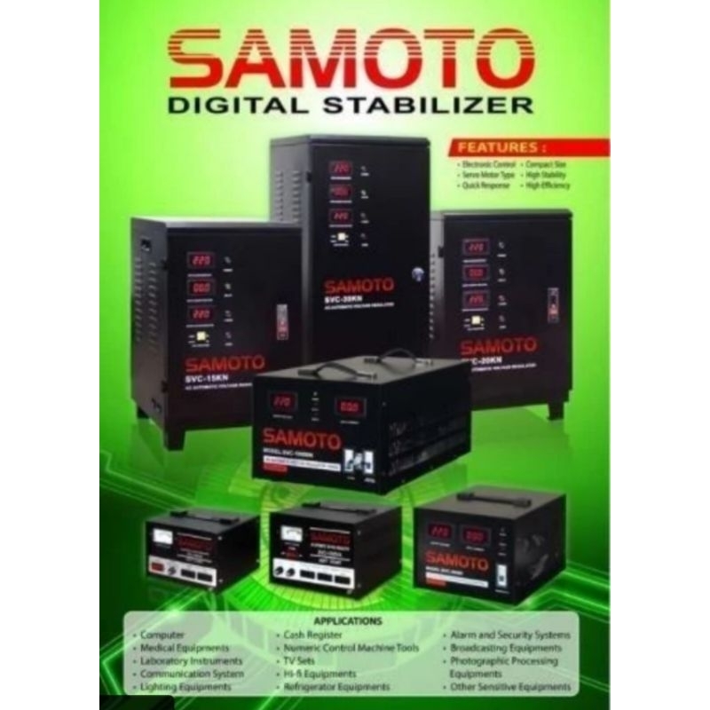 Stabilizer AVR Samoto SVC-3000N 3000VA Soft Start