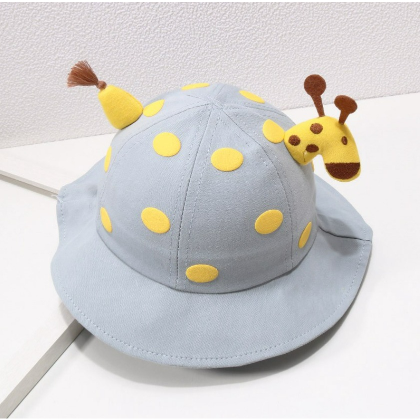Topi HIGH QUALITY Import Bucket Giraffe Polka Polkadot 0-2 Tahun CBKS VC