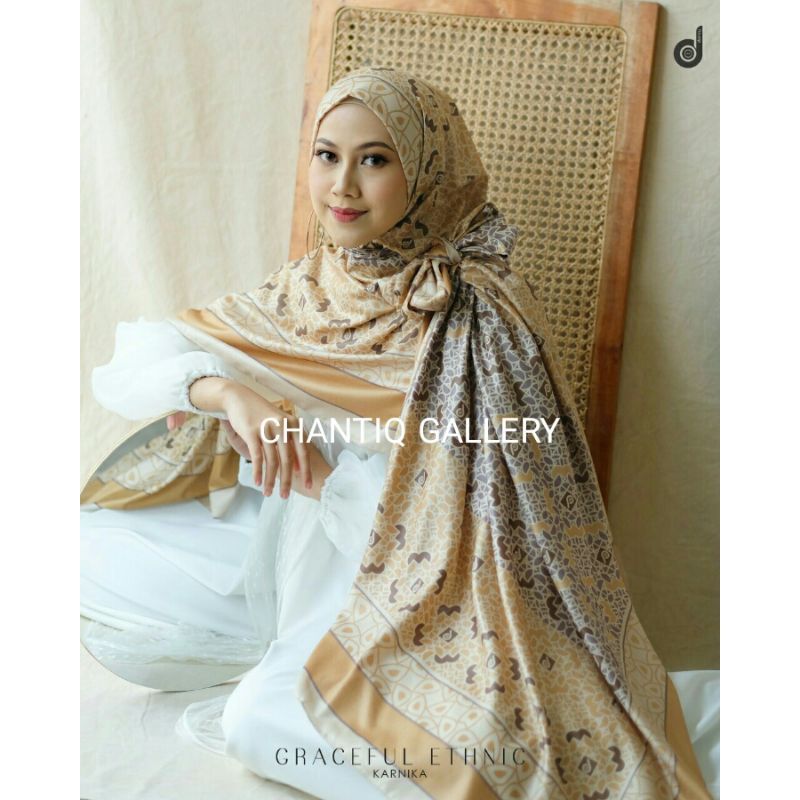 Hijab Deenay Segi Empat Graceful Ethnic Original