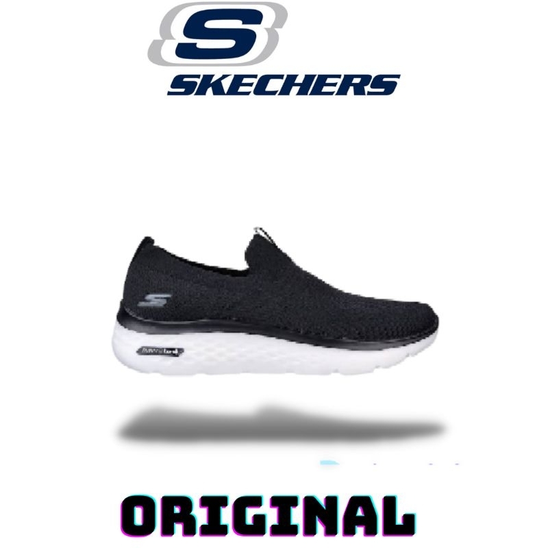 Sepatu Skechers Go Walk Hyper Burst Black ( 216074/BLK ) Original