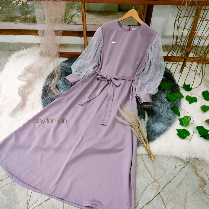 Dress Brokat/Tile DOT Mewah by assyifahijab
